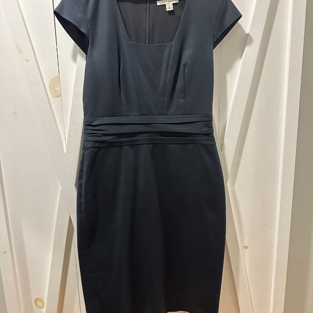 Banana Republic Black Midi Stretch Dress